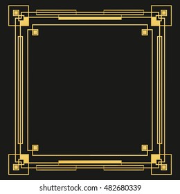 decorative frame,gatsby art deco background