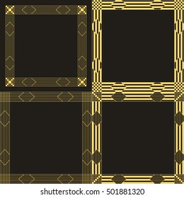 decorative frame,gatsby art deco background