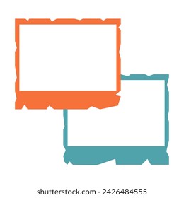 Decorative frames and borders. Decorated retro labels or frame shapes