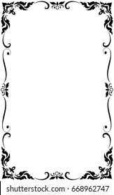 Decorative frames and borders, on white background with copy space for add text message. Thai pattern , Vector illustration