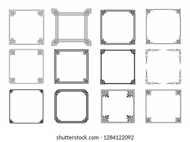 Decorative frames and borders rectangle proportions border