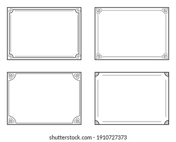 Decorative frames and borders set Vector