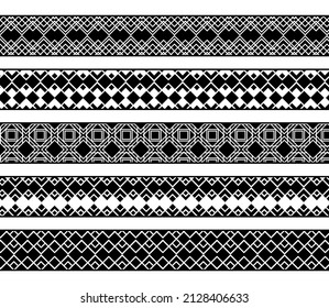 Decorative frames and borders set vector design.