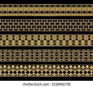 Decorative frames and borders set vector design.