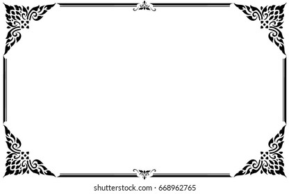 Decorative frames and borders. Thai pattern