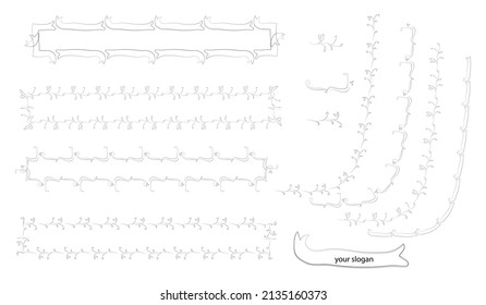 decorative frames, borders.vector illustration.high resolution.design elements for your business