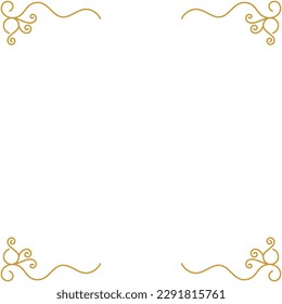 decorative frames and corner decorations for writing and photos