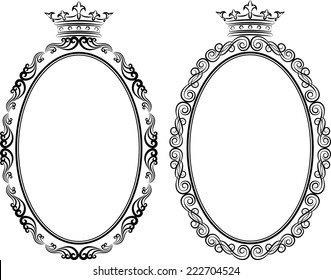 decorative frames with crown