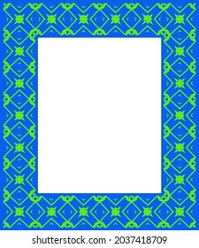 Decorative frames for design template. Elegant element for design in Eastern style, place for text. colorful floral border. 
