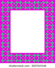 Decorative frames for design template. Elegant element for design in Eastern style, place for text. colorful floral border. 
