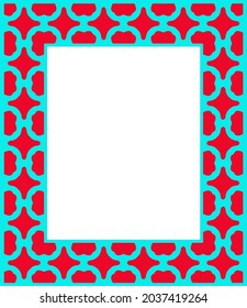 Decorative frames for design template. Elegant element for design in Eastern style, place for text. colorful floral border. 
