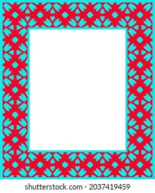 Decorative frames for design template. Elegant element for design in Eastern style, place for text. colorful floral border. 
