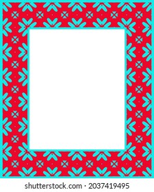 Decorative frames for design template. Elegant element for design in Eastern style, place for text. colorful floral border. 
