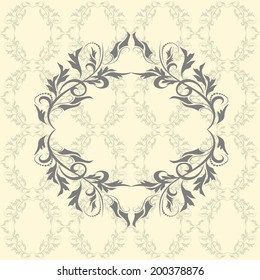 Decorative frames  for design in vintage style