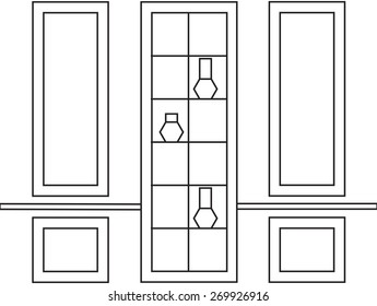 Decorative frames for Interior Design or Decoration. Vector