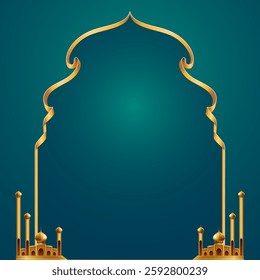 Decorative frames for islamic design templates