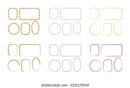 decorative frames ornate watercolor texture vector set