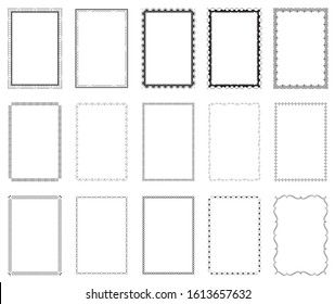 Decorative frames. Retro ornamental frame, vintage  border. Calligraphic design elements borders and frames.
