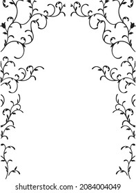 Decorative frames. Retro ornamental frame, vintage rectangle ornaments and ornate border. Decorative wedding frames, antique museum picture borders or deco devider