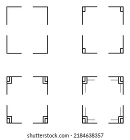 Decorative frames. Retro ornamental frame, vintage rectangle ornaments and ornate border. Isolated icons vector set.
