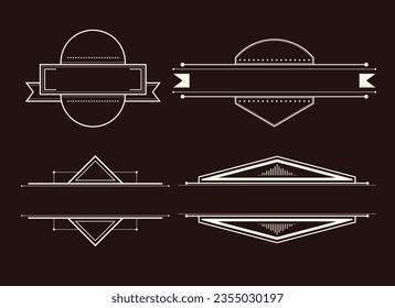 Decorative frames. Retro ornamental frame, vintage rectangle ornaments and ornate border. Decorative wedding frames, antique museum picture borders or deco devider. Isolated icons vector set