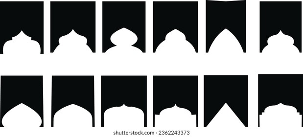 Decorative frames. Retro ornamental frame, vintage rectangle ornaments and ornate border. Decorative wedding frames, antique museum picture borders Isolated icons vector set