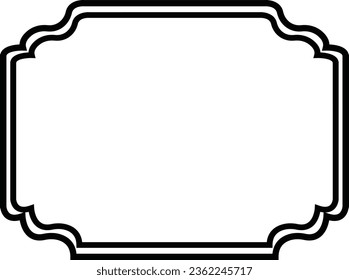 Decorative frames. Retro ornamental frame, vintage rectangle ornaments and ornate border. Decorative wedding frames, antique museum picture borders Isolated icons vector set