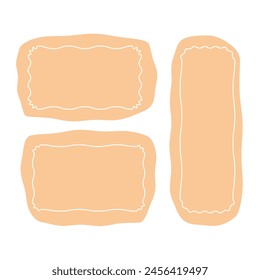 Decorative frames for social messangers, stories or photo. Antique border space. Vector illustartion