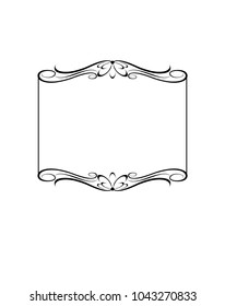 Decorative frames. Vintage vector. Vector Illustration. 