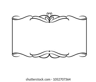 Decorative frames. Vintage vector. Vector Illustration.