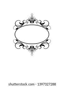 Decorative frames. Vintage vector. Vector Illustration.