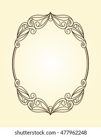 Decorative frames .Vintage vector.Well built for easy editing.Brown.