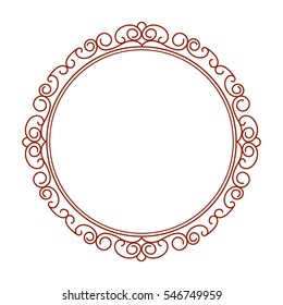 Decorative frames .Vintage vector.Well built for easy editing.Brown on white.Vector illustration.