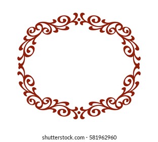 Decorative frames .Vintage vector.Well built for easy editing.Brown .Vector illustration.