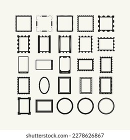 Decorative frames. Decorative wedding frames, Retro ornamental frame, vintage rectangle ornaments and ornate border. Antique museum picture borders or deco devider. 