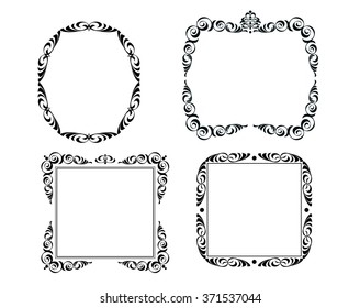 Decorative frames.Vector.Well built for easy editing.