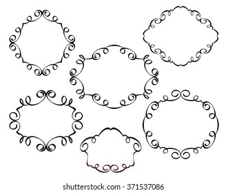 Decorative frames.Vector.Well built for easy editing.