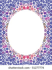  Decorative framework with a flower