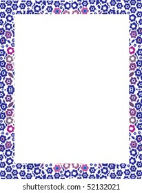 Decorative framework with a flower
