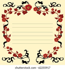 Decorative framework a vintage style
