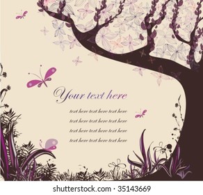 Decorative fresh forest