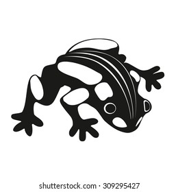 Decorative frog. Vector illustration of abstract frog.