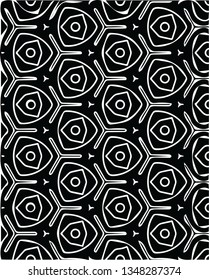 Decorative funny kaleidoscope geometric vector pattern shape design for creative ideas