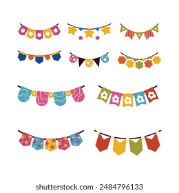 Decorative Garland Illustration Vector Set