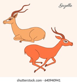 Gazelle Cartoon High Res Stock Images Shutterstock