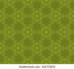 decorative geometric abstract floral seamless pattern. lace ornament. Vector illustration. for design invitation, background, wallpaper