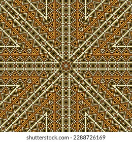 Decorative geometric endless pattern vector design. Exotic plaid print. Mix geometrical background. Turkish ethnic print. Arabesque style illustration.