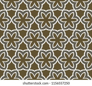 decorative geometric floral pattern. seamless vector illustration. for wallpaper, invitation, fabric textile.