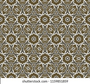 decorative geometric floral pattern. seamless vector illustration. for wallpaper, invitation, fabric textile.