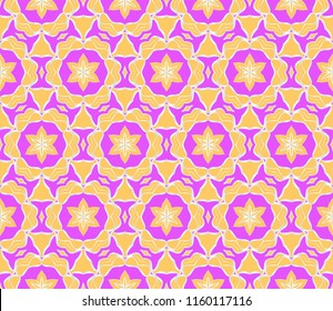 decorative geometric floral pattern. seamless vector illustration. for wallpaper, invitation, fabric textile.